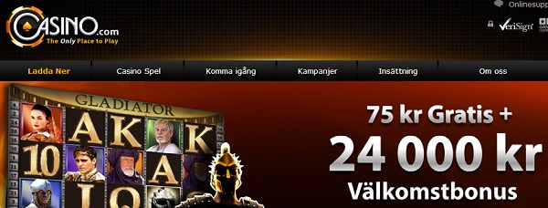 Casino.com free spins 100 kr gratis