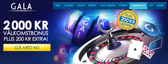 Casino Bonus på Gala Casino